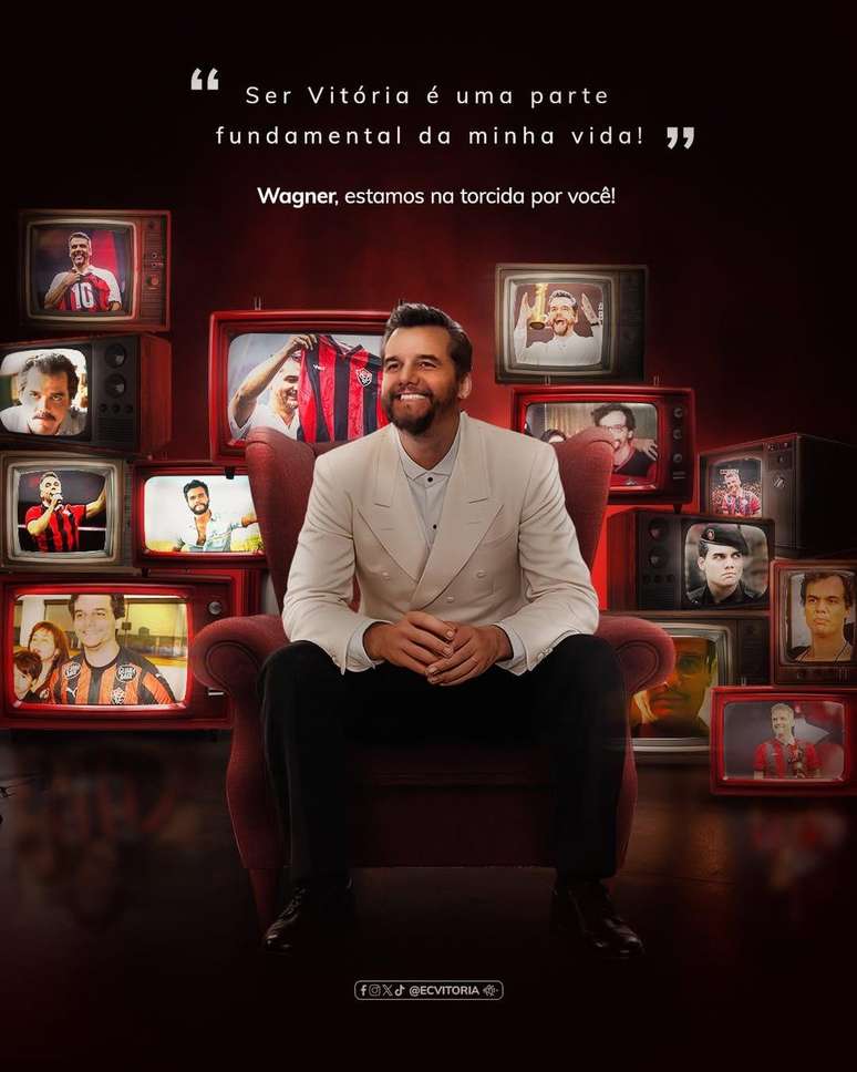 O time para o qual Wagner Moura torce tamb&eacute;m entrou na onda de comemora&ccedil;&otilde;es