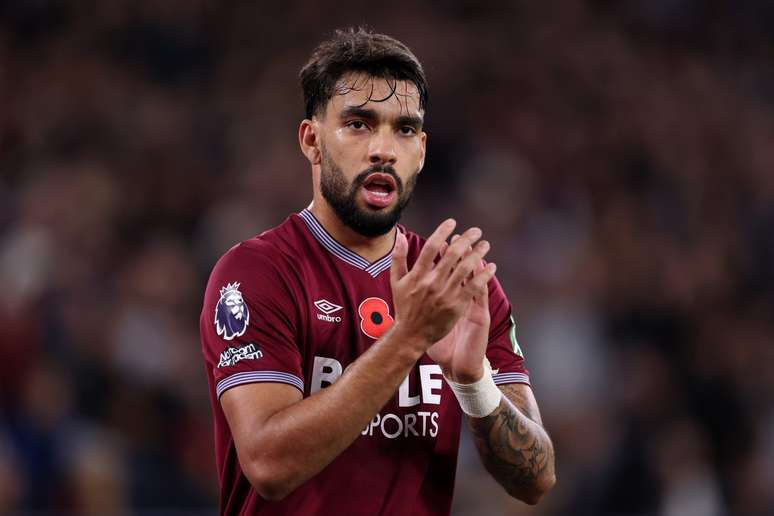 Lucas Paquet&aacute;, jogando pelo West Ham, da Inglaterra 