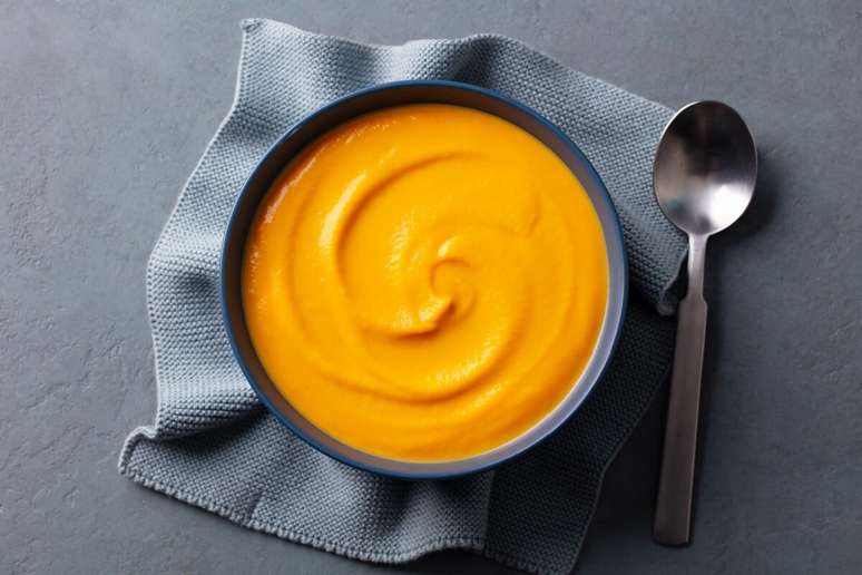 Creme de lentilha com batata-doce 