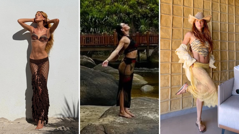 బీచ్ నిష్క్రమణతో మెరీనా రూయ్ బార్బోసా, ఐసిస్ వాల్వర్డే మరియు గియోవన్నా ఎవ్‌బ్యాంక్ 