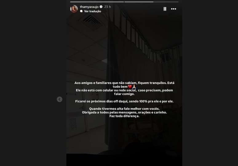 Comunicado de Thamy Araujo &ndash;