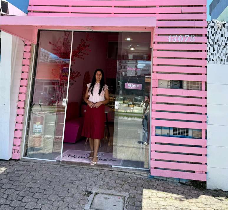 Patr&iacute;cia inaugurou sua segunda loja em Praia Grande, SP, nesta sexta-feira, 23