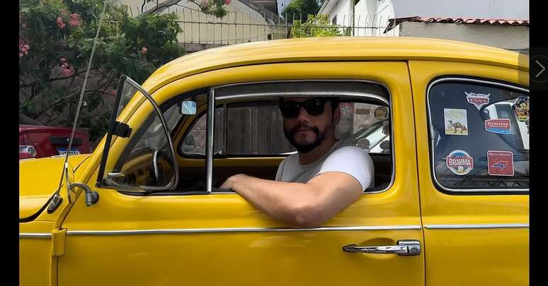 Ator dirigiu fusca amarelo em 'O Agente Secreto'