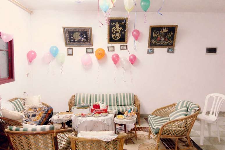 A casa da fam&iacute;lia Abujayyab antes da guerra...