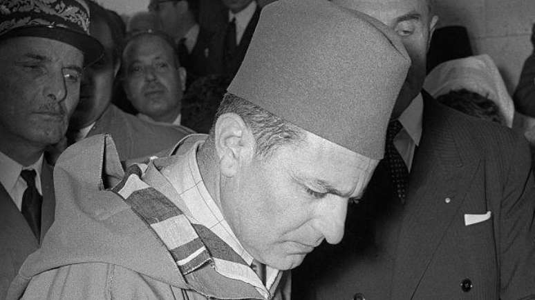 Mohammed 5&ordm;, rei do Marrocos, recusou as exig&ecirc;ncias de implementar leis raciais anti-judaicas