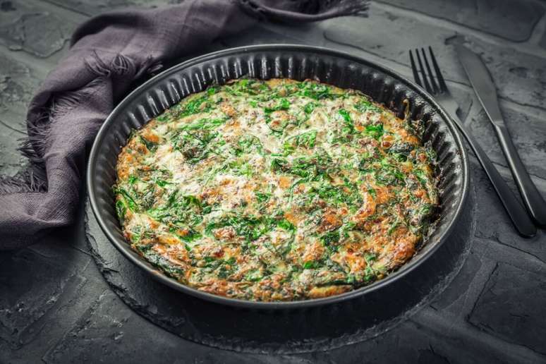 Quiche de espinafre e ricota 