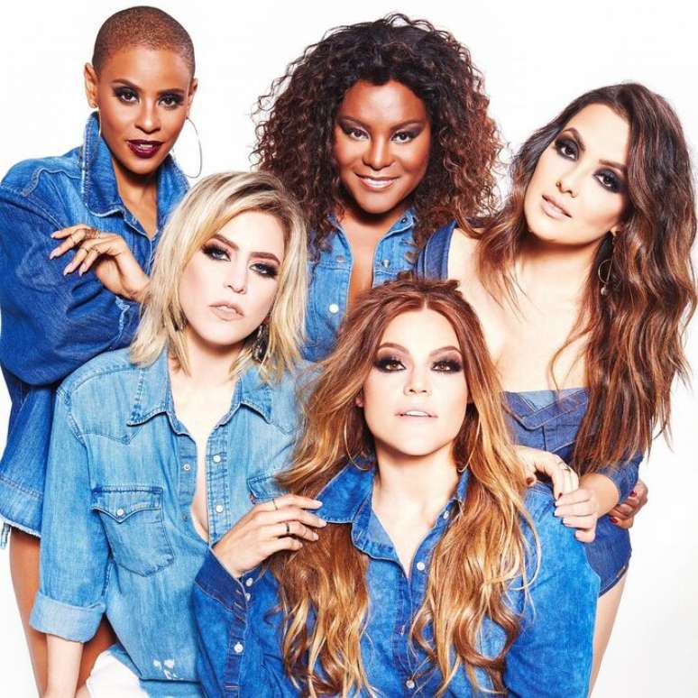 Aline Wirley, Fantine Th&oacute;, Karin Hils, Li Martins e Lu Andrade
