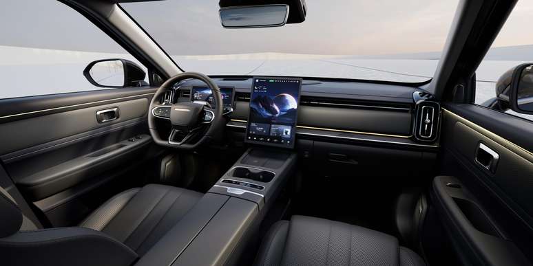 Jaecoo 7 SHS: interior sofisticado e conectado