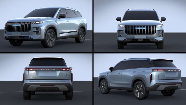 Jaecoo 7 SHS: design de SUV robusto moderno