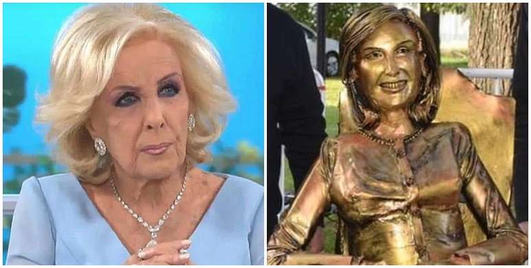 A obra de arte mexeu com a vaidade da apresentadora do canal Eltrece 