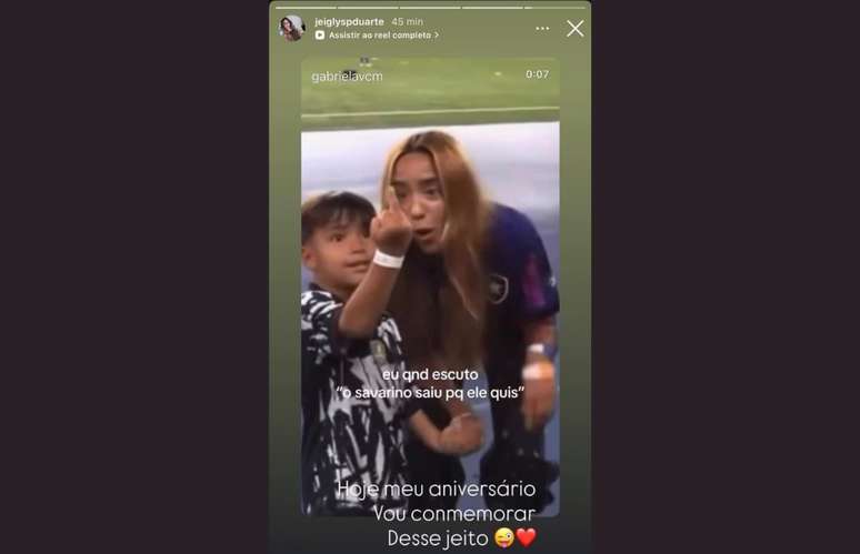 Paola Duarte compartilha reels de torcedora do Botafogo &ndash;