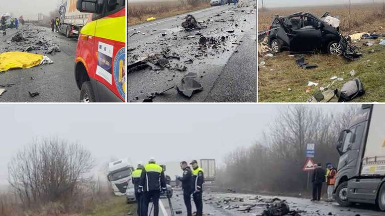 Imagens do acidente na Rom&ecirc;nia &ndash;