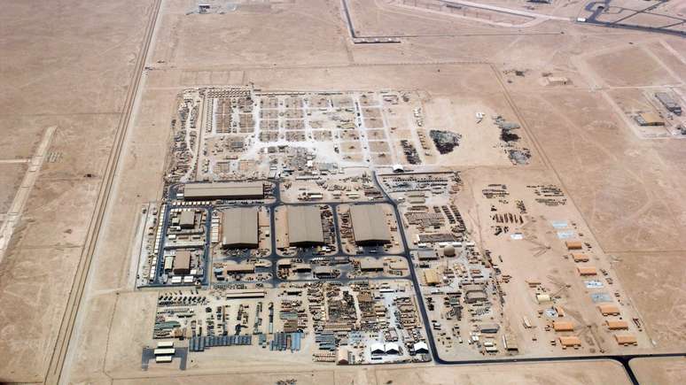A Base A&eacute;rea de al-Udeid, no Catar, re&uacute;ne cerca de 10 mil soldados americanos
