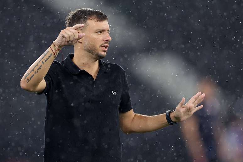 Mart&iacute;n Anselmi durante partida do Botafogo 