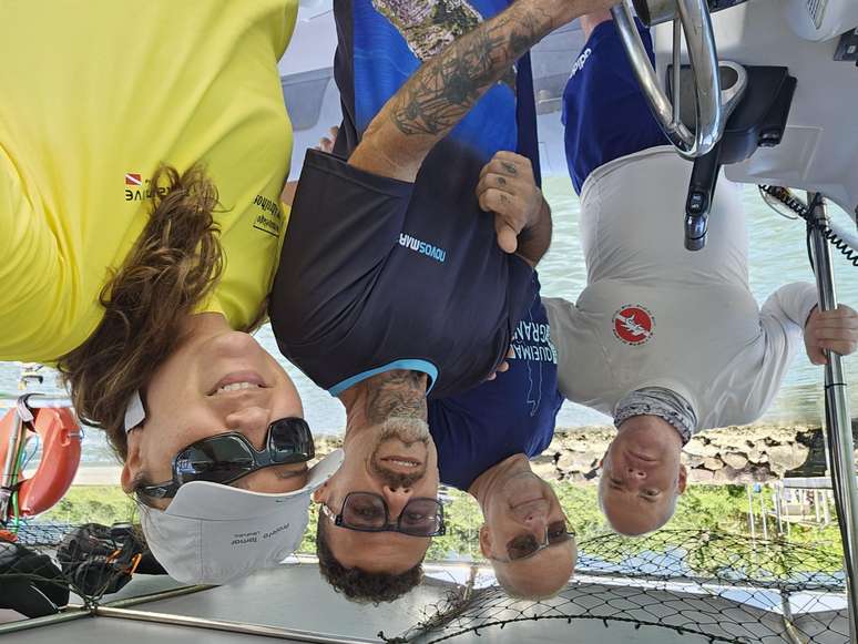 Mergulhadores conseguiram fotografar e constatar que o navio naufragado era mesmo o Tutoya