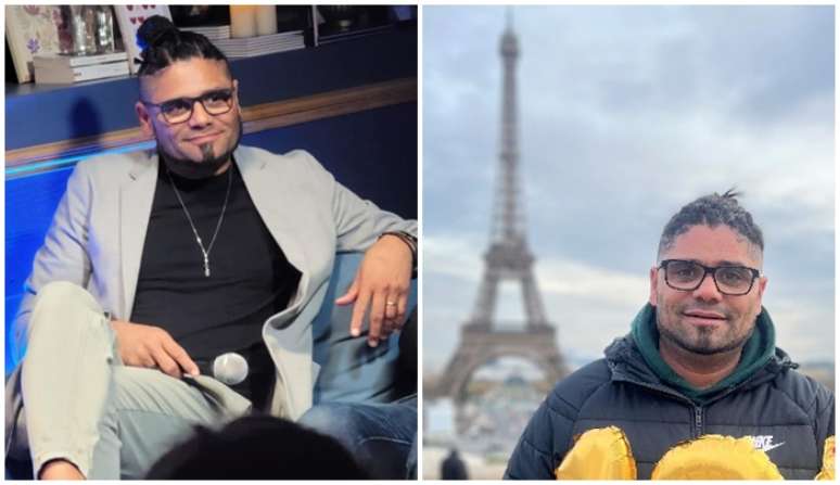 O apresentador em um evento e diante da Torre Eiffel: "N&atilde;o d&aacute; para romantizar a imigra&ccedil;&atilde;o, existe muita solid&atilde;o"