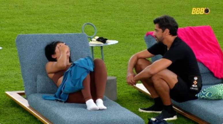 Marciele chora no BBB26