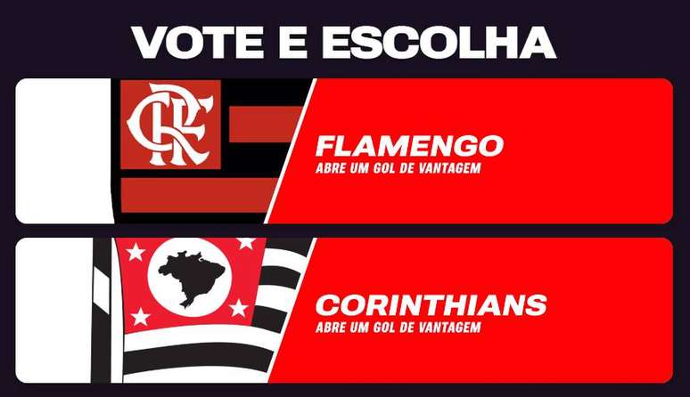 Vote no seu time favorito e aproveite a promo&ccedil;&atilde;o "1 Gol de Vantagem, T&aacute; Pago!"