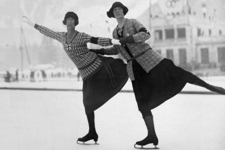 Prova de patina&ccedil;&atilde;o art&iacute;stica nas Olimp&iacute;adas de Inverno de Chamonix, em 1924