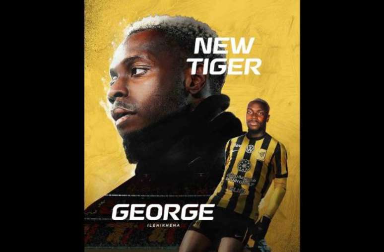 Reprodu&ccedil;&atilde;o - Legenda: Clube saudita investe mais de 30 milh&otilde;es de euros (cerca de R$ 185 milh&otilde;es) em George Ilenikhena, de 19 anos