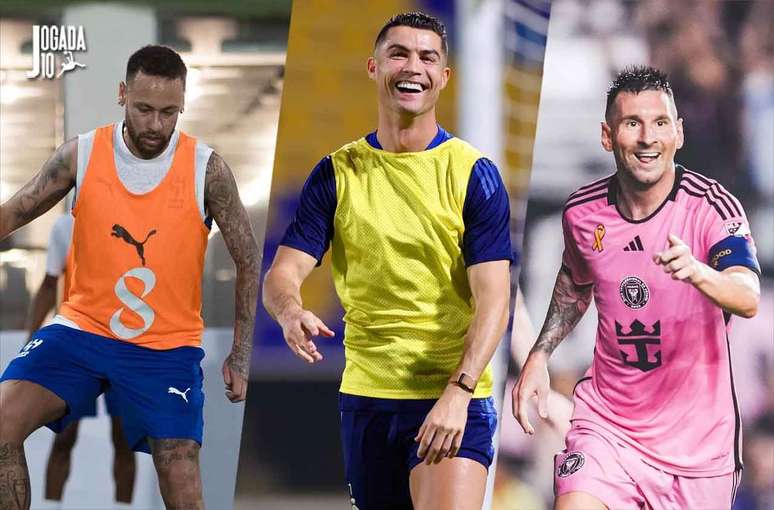 Ao lado de Messi (direita), Neymar e Cristiano Ronaldo tiveram per&iacute;odos de destaque no futebol mundial &ndash; Fotos: Divulga&ccedil;&atilde;o