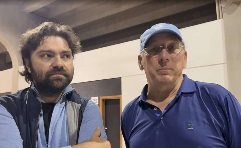 Jo&atilde;o Paulo Magalh&atilde;es Lins &ndash; presidente do Botafogo &ndash; John Textor &ndash; dono da SAF do Botafogo &ndash;