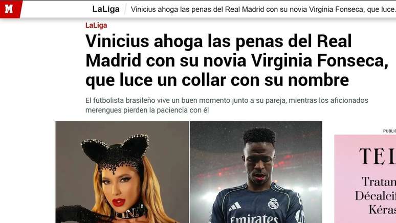 'Marca' destacou colar de Virginia para Vini Jr. em ensaio para o gshow &mdash;