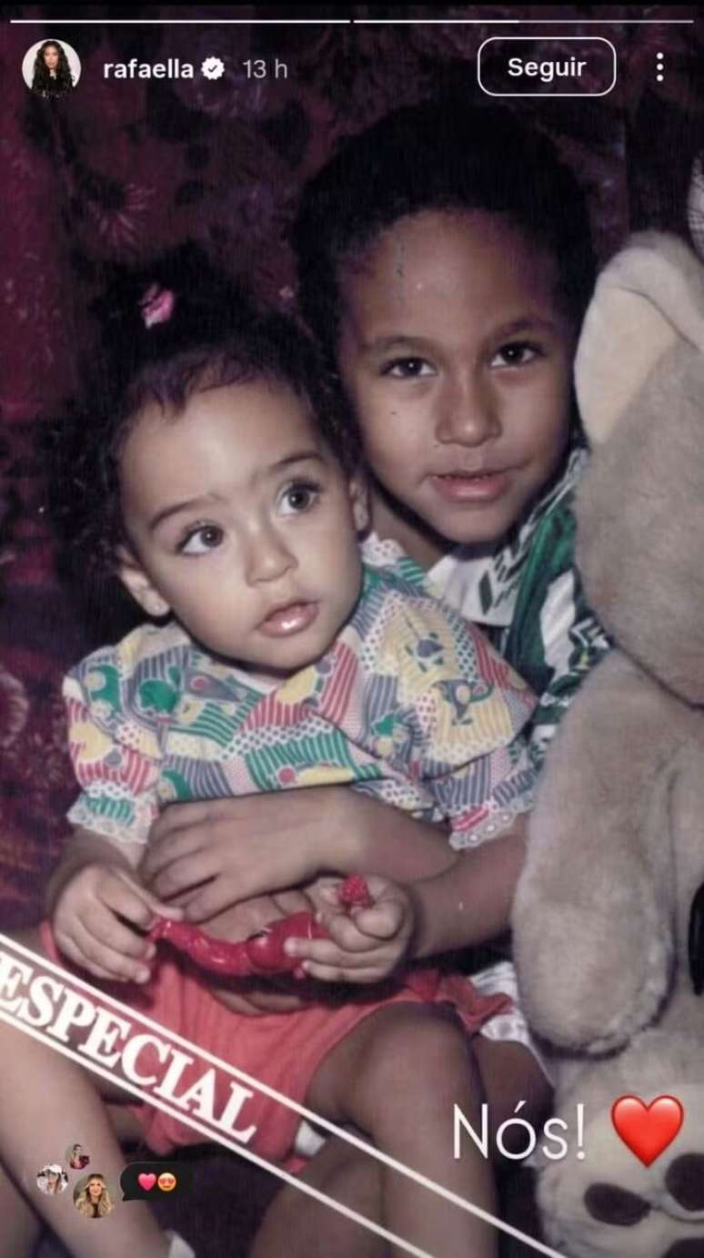 Irm&atilde; de Neymar usa foto do craque crian&ccedil;a com camisa do Palmeiras para dar parab&eacute;ns &ndash;