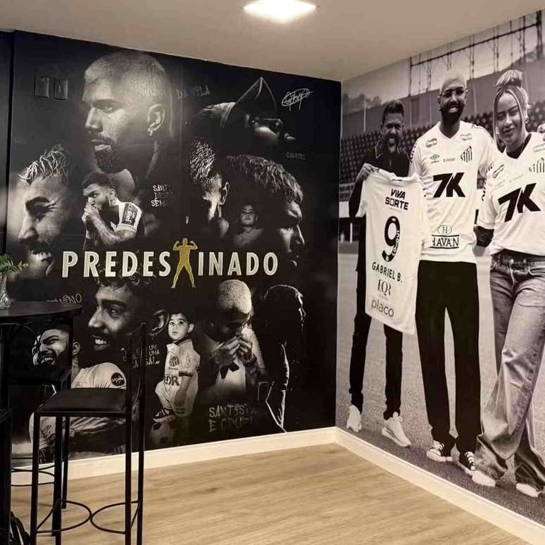 Camarote do atacante do Santos na Vila &ndash;