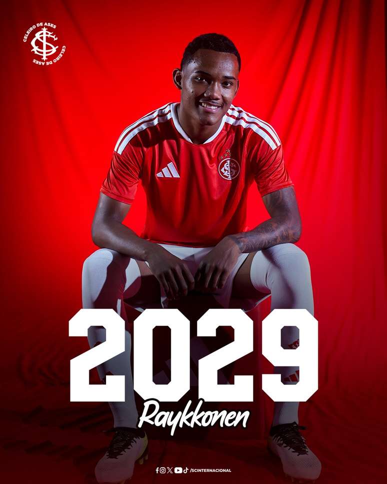 Raykkonen em an&uacute;ncio publicado pelo Internacional 