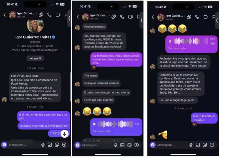 Igor Freitas se apresenta para Reinaldo &ndash;