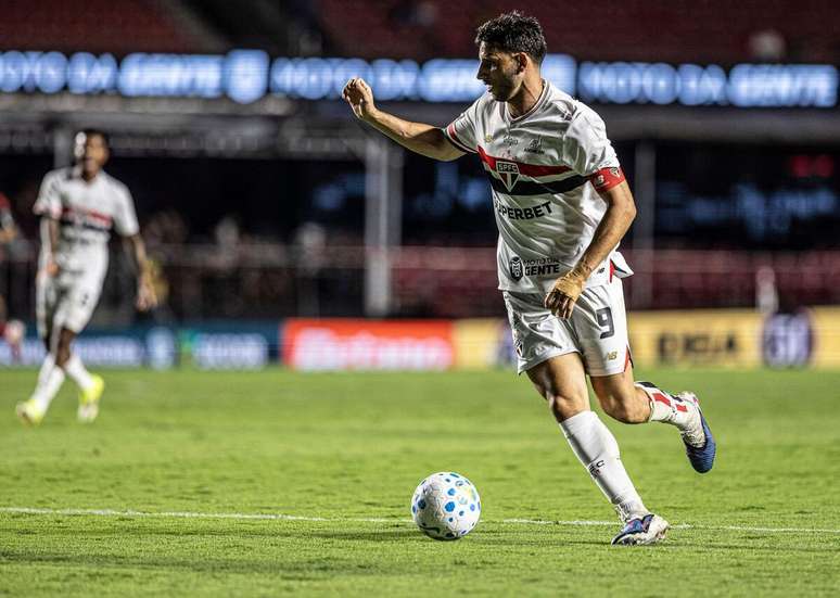 Jonathan Calleri (S&atilde;o Paulo) durante jogo contra o Flamengo, no dia 29.01.2026 
