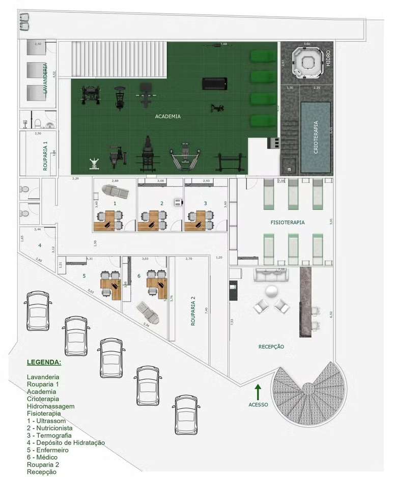 Planta do novo centro de excel&ecirc;ncia &ndash;