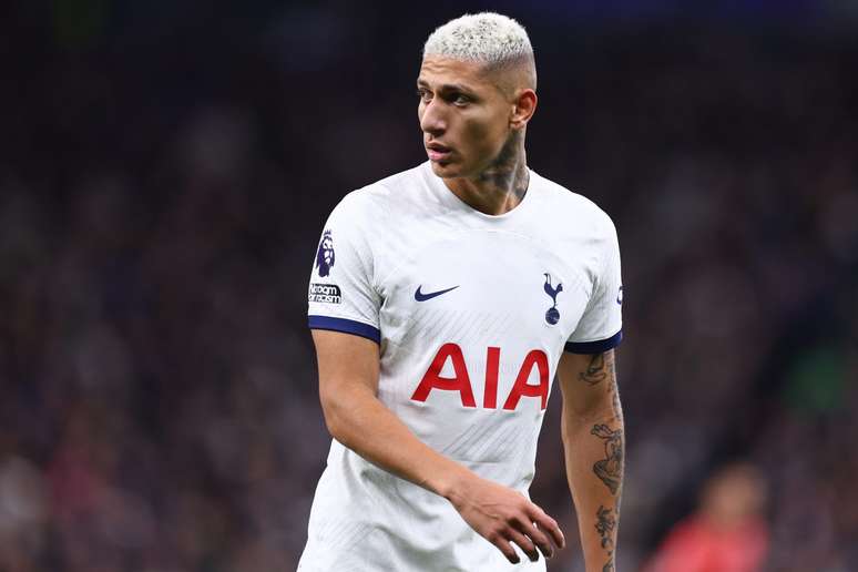 Richarlison pelo Tottenham. (Photo by Clive Rose/Getty Images)