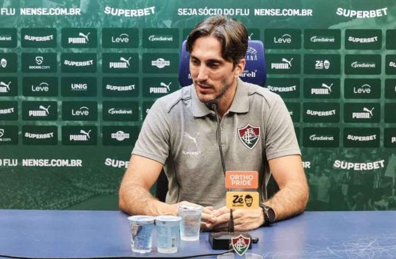 FOTO: LUCAS MER&Ccedil;ON / FLUMINENSE F.C. - Legenda: Zubeld&iacute;a analisa a vit&oacute;ria do Fluminense sobre o Maric&aacute; no Maracan&atilde;