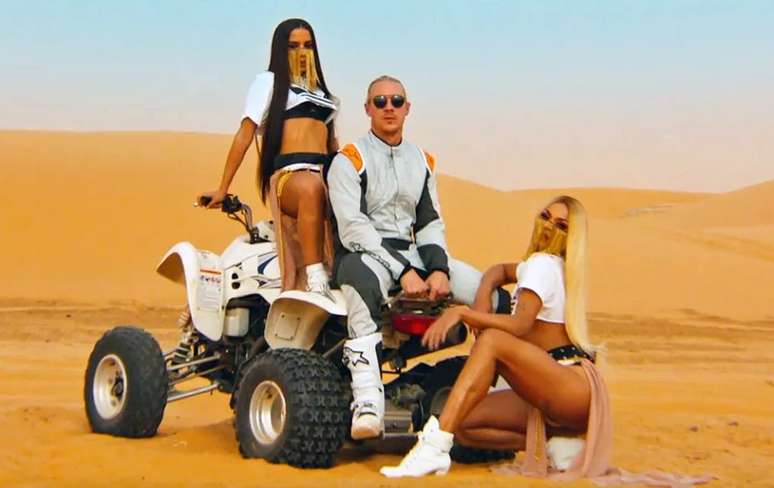Anitta, Major Lazer, Pabllo Vittar na grava&ccedil;&atilde;o do clipe Sua Cara