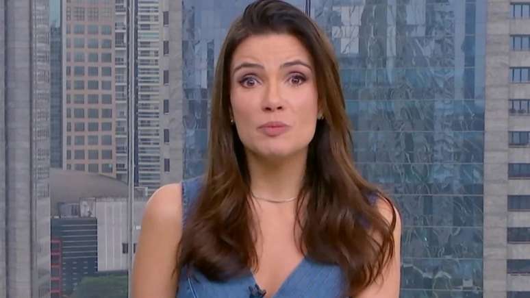 Sabina Simonato, jornalista da TV Globo, no Bom Dia SP (Reprodu&ccedil;&atilde;o/TV Globo)