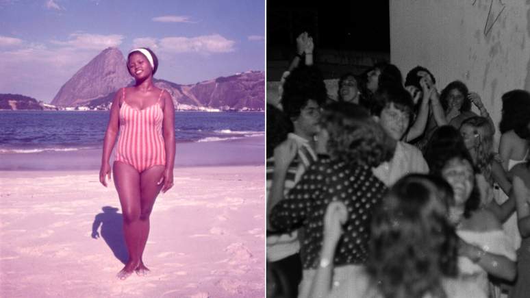 Registro de banhista na praia do Flamengo e do R&eacute;veillon de 1977