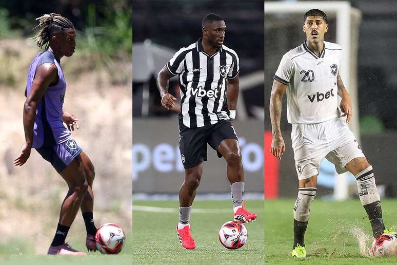 Botafogo pode ter, enfim, um trio de zaga s&oacute; com nomes de of&iacute;cio &ndash; Fotos: Vitor Silva/Botafogo