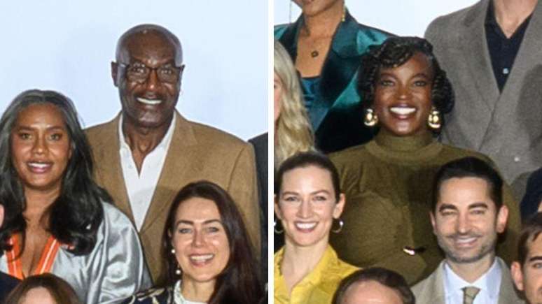 Delroy Lindo e Wunmi Mosaku na foto oficial do Oscar