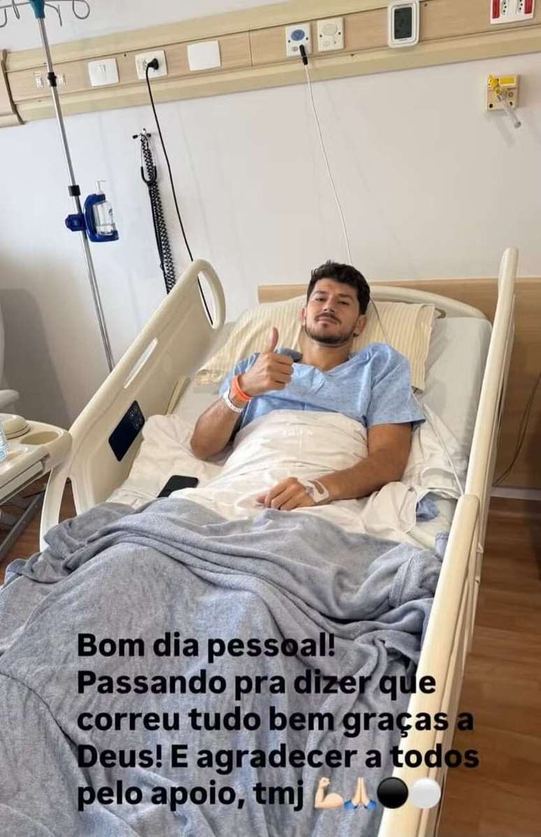 Hugo agradeceu apoio nas redes sociais &ndash;