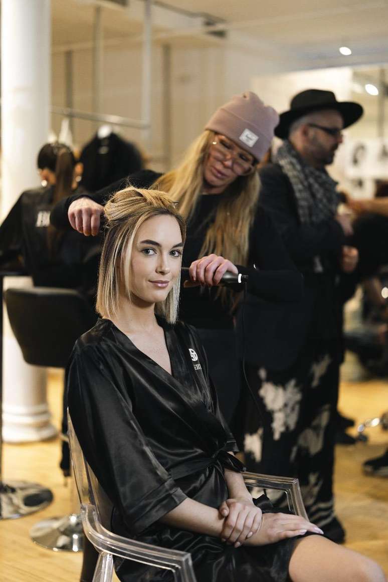 Backstage de desfile 