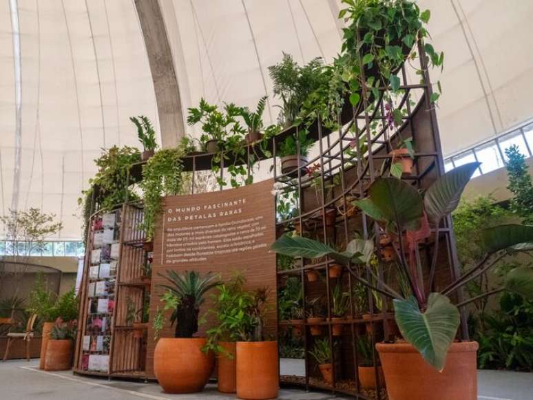 O orquid&aacute;rio possui linguagem acess&iacute;vel e car&aacute;ter educativo.