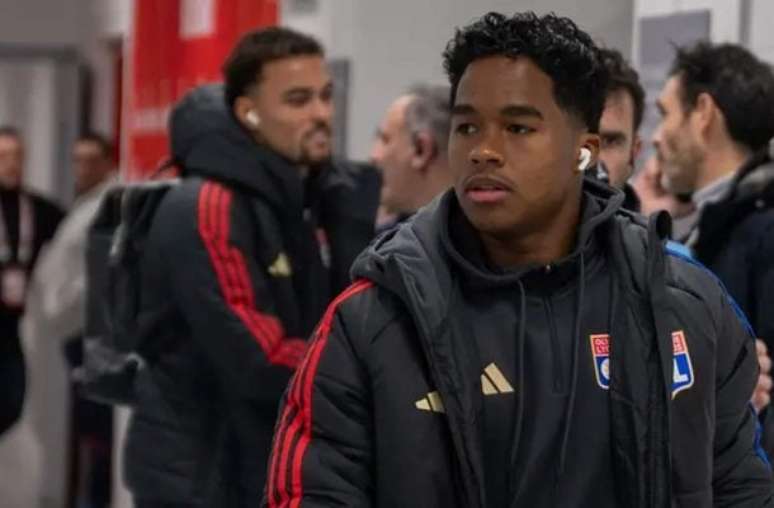 Divulga&ccedil;&atilde;o/Lyon - Legenda: Endrick cumprir&aacute; suspens&atilde;o contra o Nice