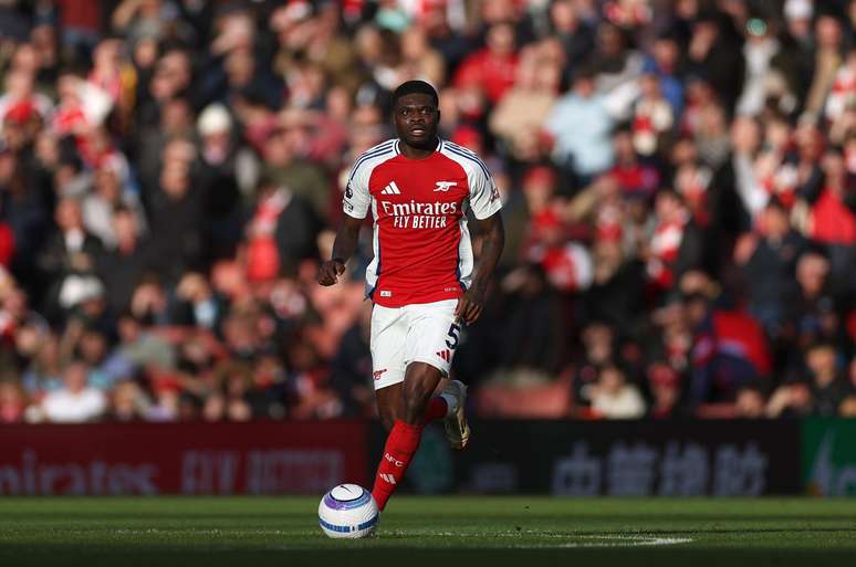 Thomas Partey durante sua passagem pelo Arsenal 
