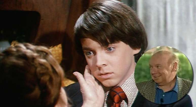 Bud Cort aos 23 anos em 'Ensina-me a Viver' e, no destaque, na fase final de vida