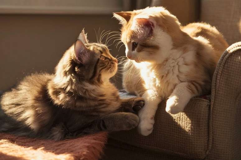 Felinos mais confiantes e tranquilos tendem a circular com mais liberdade, enquanto os mais t&iacute;midos preferem evitar conflitos 