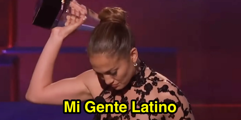 A cantora Jennifer Lopez virou meme em 2011 ao cometer um deslize gramatical em espanhol, ao receber um pr&ecirc;mio no American Music Awards, gerando um debate nas redes sociais sobre quem &eacute; ou n&atilde;o latino