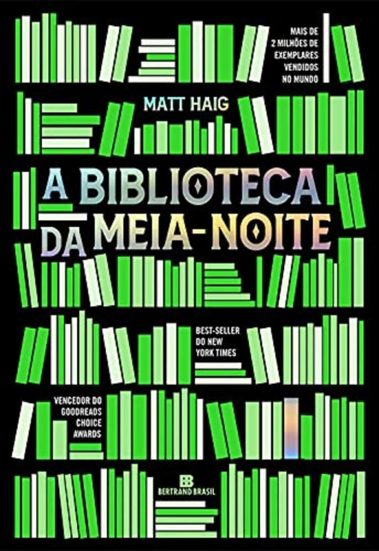 Capa de 'A Biblioteca da Meia-Noite', de Matt Haig