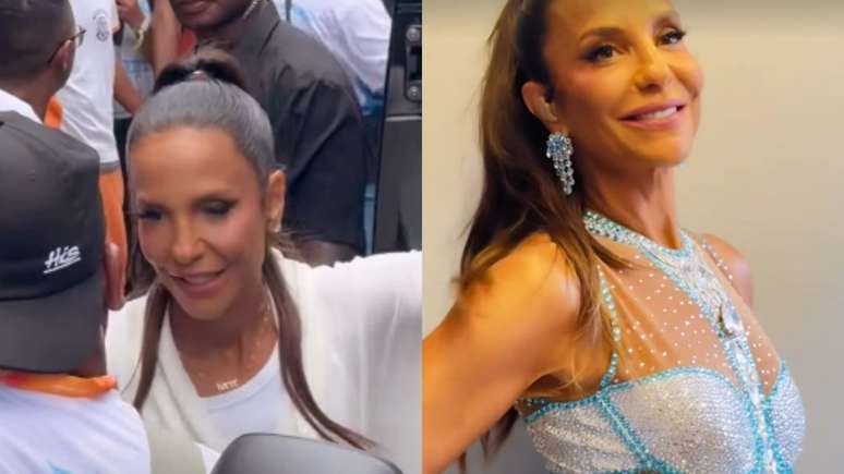 Com look de cristais, Ivete Sangalo comanda bloco Coruja, em Salvador